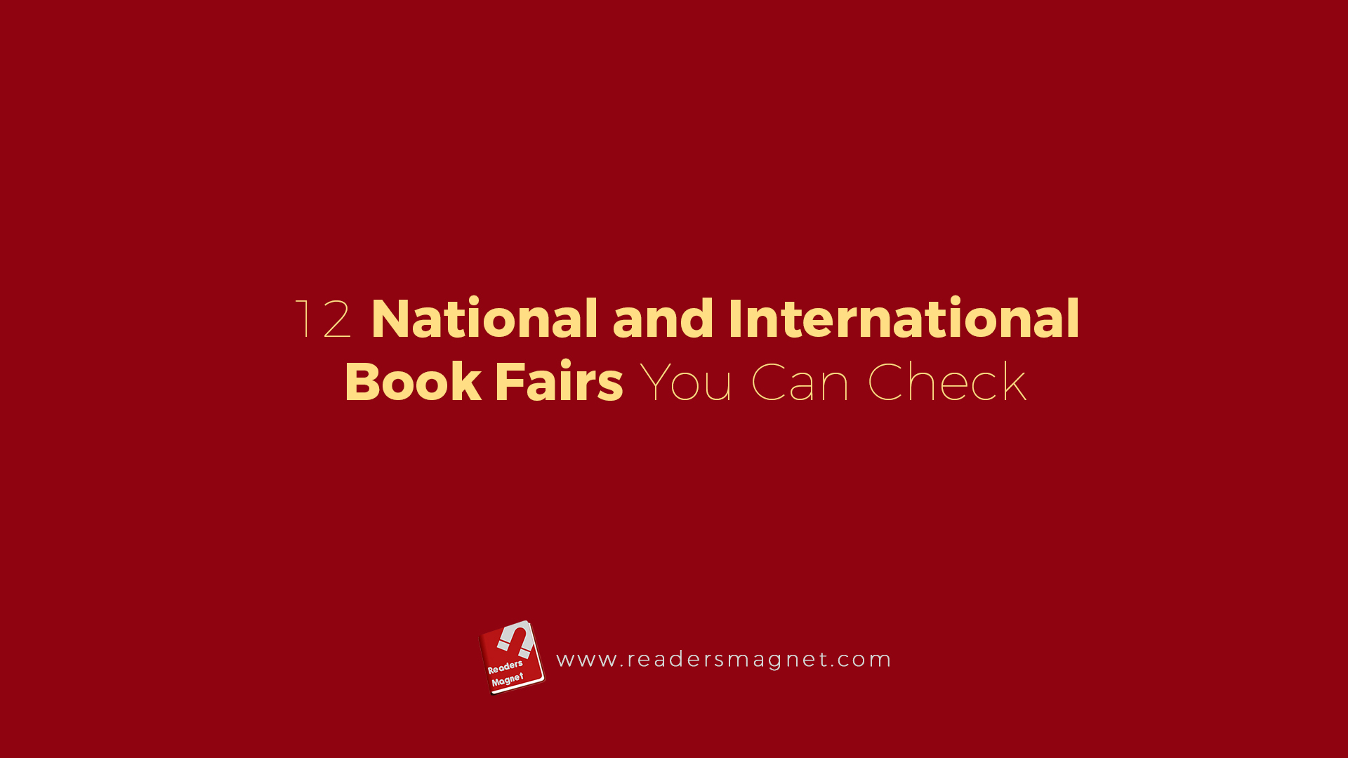 12 National And International Book Fairs You Can Check