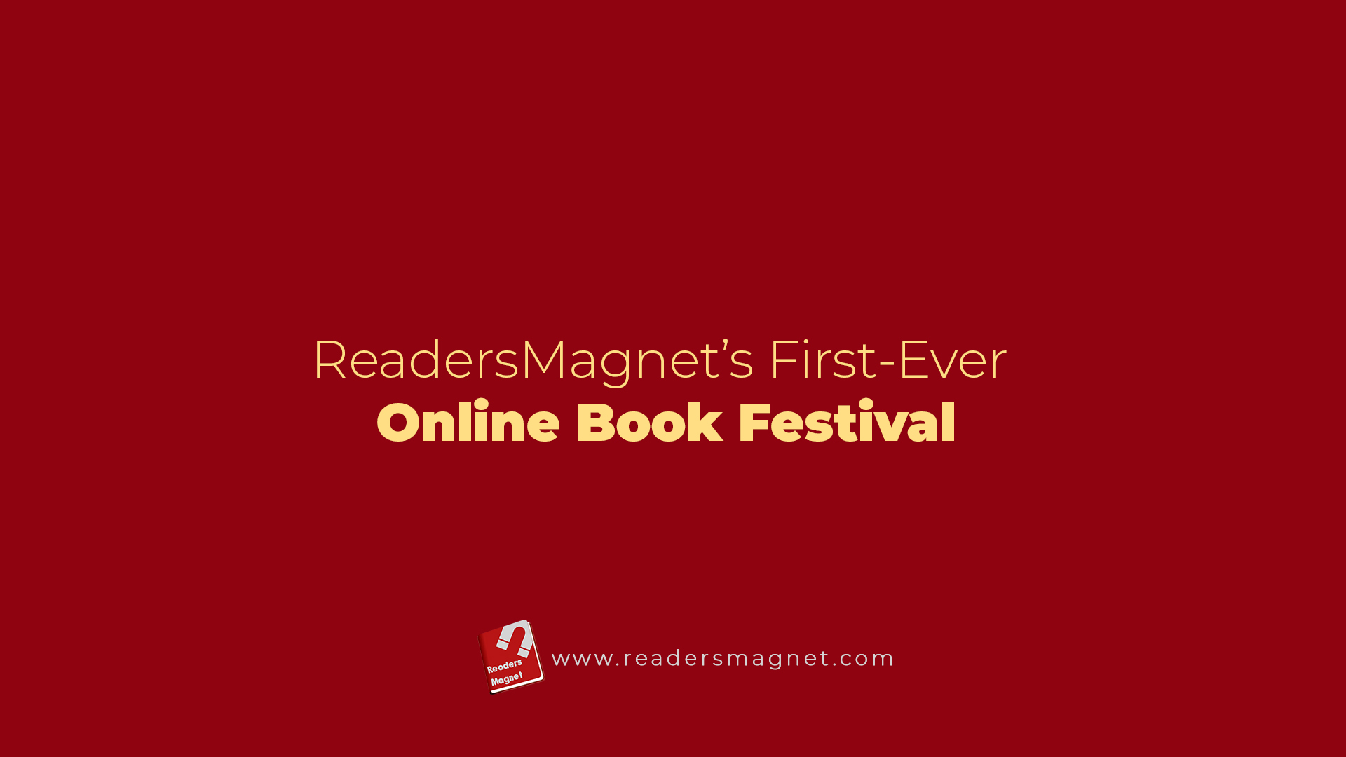 Readersmagnet's First ever Online Book Festival banner