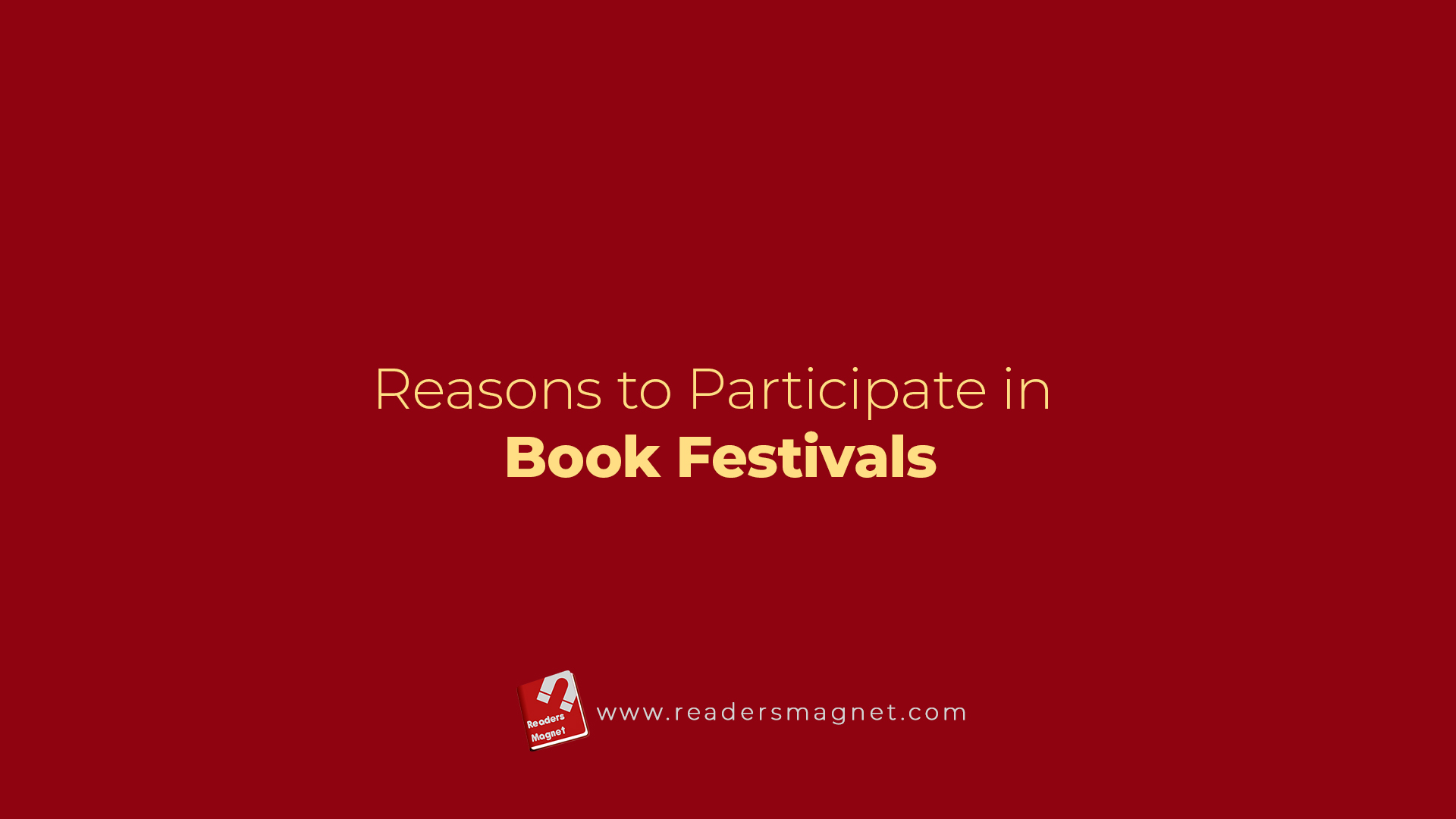 Reasons To Participate In Book Festivals