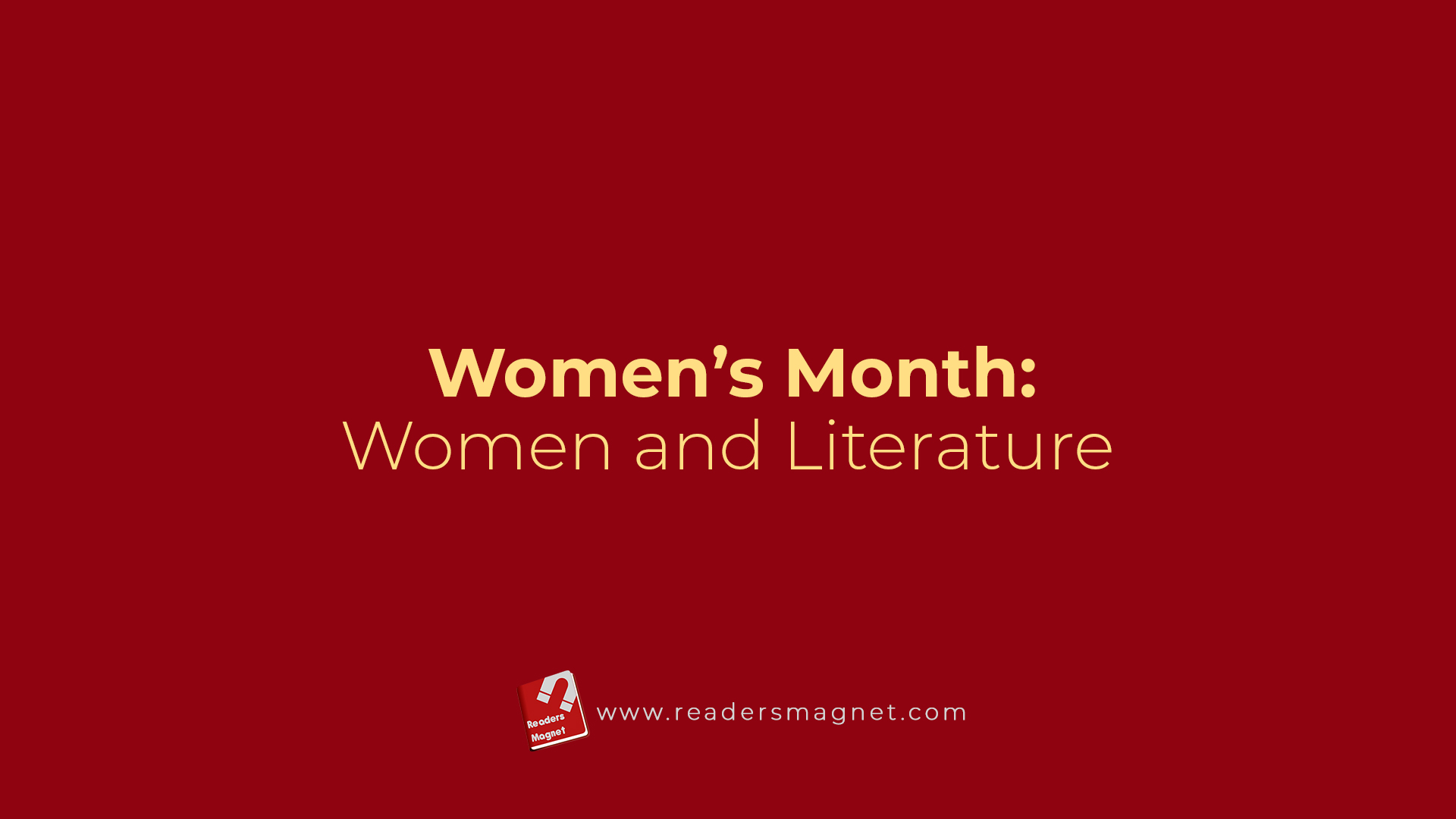Womens Month Women And Literature