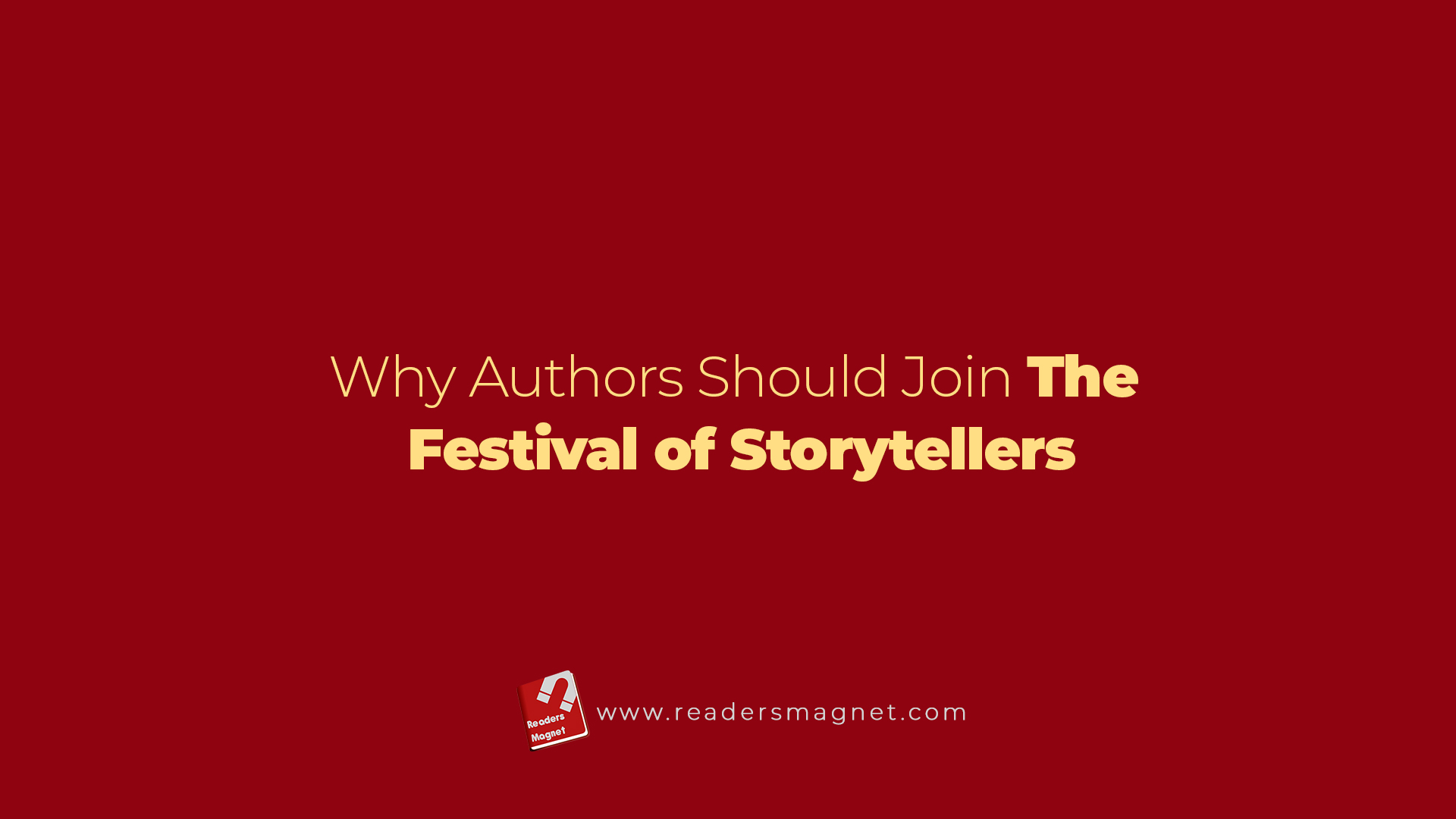 Why Authors Should Join The Festival Of Storytellers