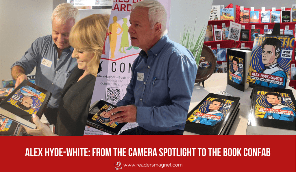 photos of alex hyde-white at the book confab