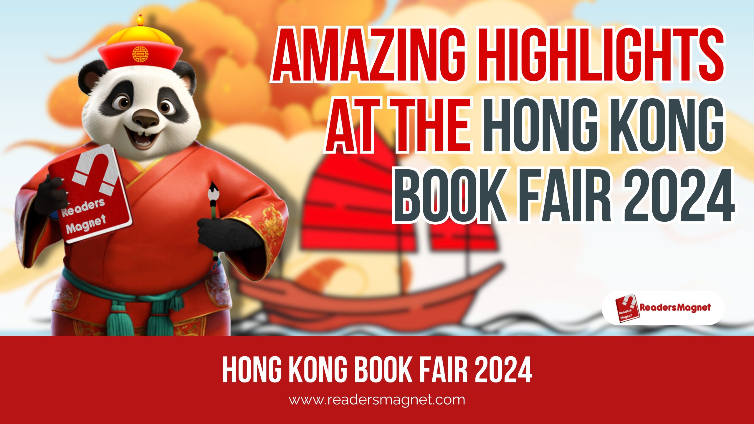 A graphic banner image for the Hong Kong Book Fair 2024.