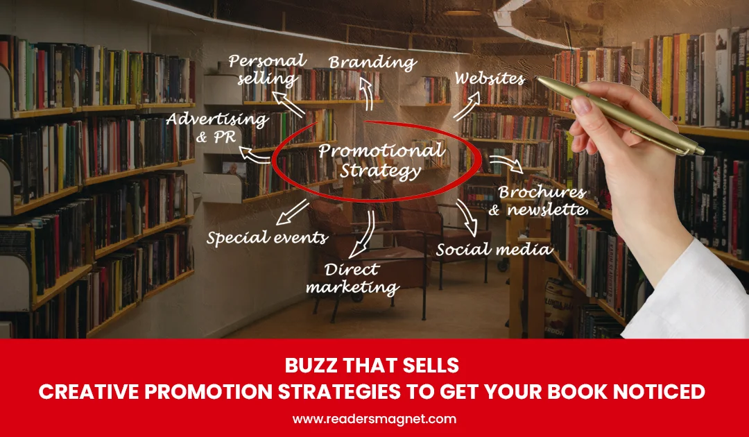 Book promotion strategy diagram.